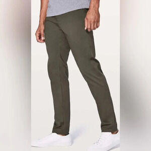 Lululemon Commission Pant Classic Swift Cotton Stoney Gray Size 32